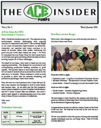 The Insider Newsletter - Qtr 3 2022